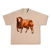 Burro red angus bull Urban Heavy Tee - LillyAllenDesigns