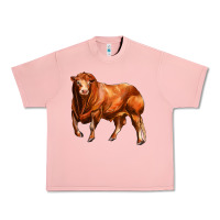 Salmon red angus bull Urban Heavy Tee - LillyAllenDesigns