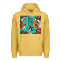 Antique Gold life is better with a dog Premium Hoodie - TumblerDesignByShophia
