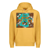 Mustard life is better with a dog Premium Hoodie - TumblerDesignByShophia