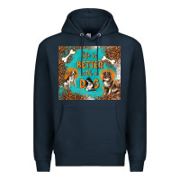Navy life is better with a dog Premium Hoodie - TumblerDesignByShophia