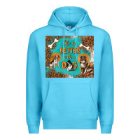Ocean Blue life is better with a dog Premium Hoodie - TumblerDesignByShophia