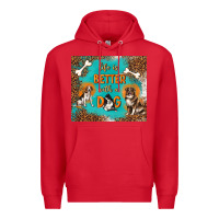 Red life is better with a dog Premium Hoodie - TumblerDesignByShophia
