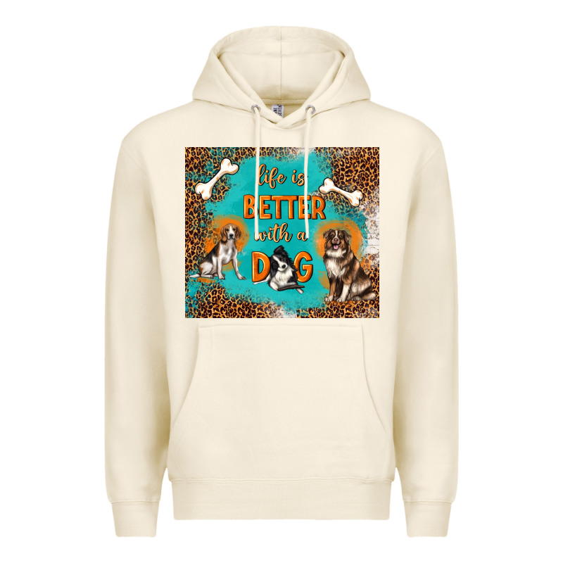 Life Is Better With A Dog Premium Hoodie by TumblerDesignByShophia | Teevron