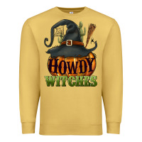Antique Gold Howdy witches Premium Sweatshirt - NancyCooperArtShop