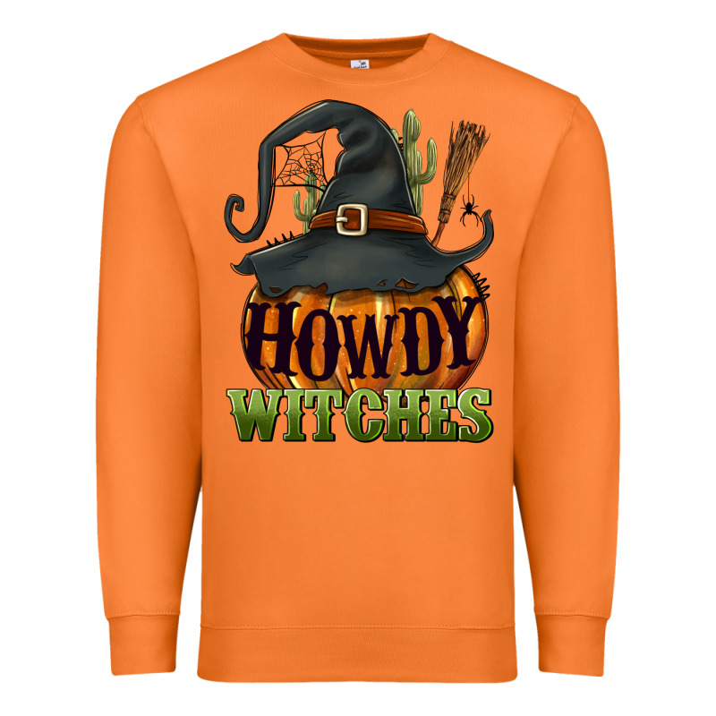 Howdy Witches Premium Sweatshirt by NancyCooperArtShop | Teevron