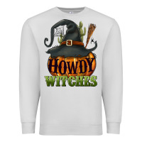 Dove Grey Howdy witches Premium Sweatshirt - NancyCooperArtShop