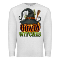 Oatmeal Heather Howdy witches Premium Sweatshirt - NancyCooperArtShop