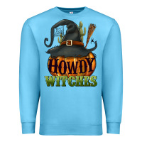 Ocean Blue Howdy witches Premium Sweatshirt - NancyCooperArtShop