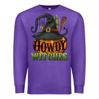 Purple Howdy witches Premium Sweatshirt - NancyCooperArtShop