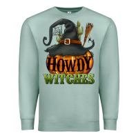 Seafoam Howdy witches Premium Sweatshirt - NancyCooperArtShop