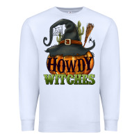 White Howdy witches Premium Sweatshirt - NancyCooperArtShop