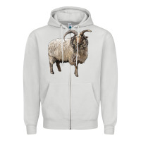 Dove Grey navajo churro sheep Zipper Hoodie - LillyAllenDesigns