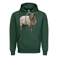 Sports Green navajo churro sheep Zipper Hoodie - LillyAllenDesigns