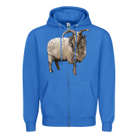 True Royal navajo churro sheep Zipper Hoodie - LillyAllenDesigns
