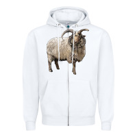 Navajo Churro Sheep Zipper Hoodie | Teevron