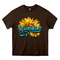 Chocolate Brown sunshine Heavy Core Tee - HRA Design Shop