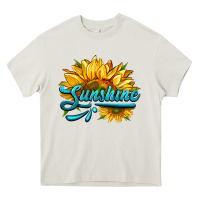 Cream sunshine Heavy Core Tee - HRA Design Shop