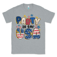 Heather Grey party in the usa Classic Tee - MaliasSmallBusiness