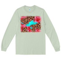 Matcha valentine's day leopard background Long Sleeve Tee - JahusDesignShop
