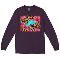 Plum valentine's day leopard background Long Sleeve Tee - JahusDesignShop