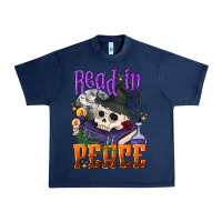 Navy Read in peace Halloween Urban Heavy Tee - NancyCooperArtShop