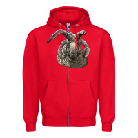 Red navajo churro sheep head Zipper Hoodie - LillyAllenDesigns