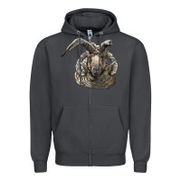 Smoke navajo churro sheep head Zipper Hoodie - LillyAllenDesigns