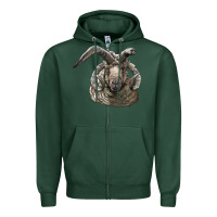 Sports Green navajo churro sheep head Zipper Hoodie - LillyAllenDesigns