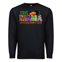 Black This mama loves her spooky crew Premium Sweatshirt - NancyCooperArtShop