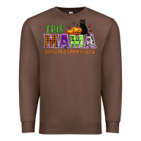 Chestnut This mama loves her spooky crew Premium Sweatshirt - NancyCooperArtShop