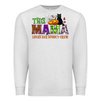 Oatmeal Heather This mama loves her spooky crew Premium Sweatshirt - NancyCooperArtShop