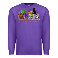 Purple This mama loves her spooky crew Premium Sweatshirt - NancyCooperArtShop
