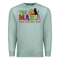Seafoam This mama loves her spooky crew Premium Sweatshirt - NancyCooperArtShop