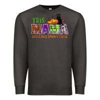 Smoke This mama loves her spooky crew Premium Sweatshirt - NancyCooperArtShop