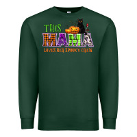 Sports Green This mama loves her spooky crew Premium Sweatshirt - NancyCooperArtShop