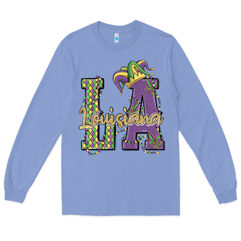 Louisiana Mardi Gras Long Sleeve Tee by MaliasSmallBusiness | Teevron