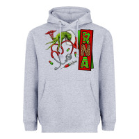 Heather Grey Christmas Character Heavyweight Hoodie - NancyCooperArtShop