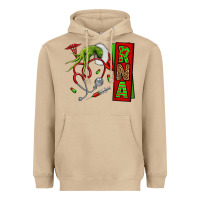 Mushroom Christmas Character Heavyweight Hoodie - NancyCooperArtShop