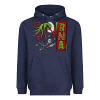 Navy Christmas Character Heavyweight Hoodie - NancyCooperArtShop