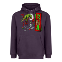 Plum Christmas Character Heavyweight Hoodie - NancyCooperArtShop