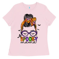 Bubblegum Pink spooky mama Ladies Tee - JahusDesignShop