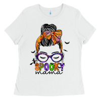 White spooky mama Ladies Tee - JahusDesignShop