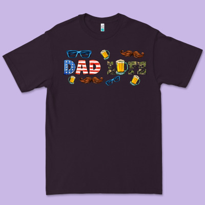 Dad Life  Libbey Glass Premium Tee Designed By Hra Design Shop