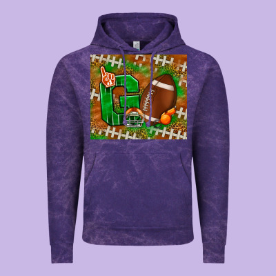 Go American Football Leopard Vintage Hoodie Designed By Nancycooperartshop