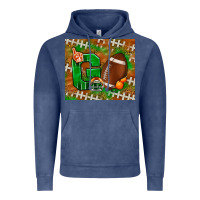 Vintage Denim go american football leopard Vintage Hoodie - NancyCooperArtShop