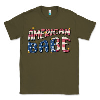 Army Green American babe Classic Tee - MaliasSmallBusiness