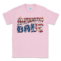 Bubblegum Pink American babe Classic Tee - MaliasSmallBusiness