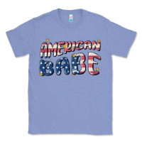 Colony Blue American babe Classic Tee - MaliasSmallBusiness