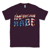 Plum American babe Classic Tee - MaliasSmallBusiness